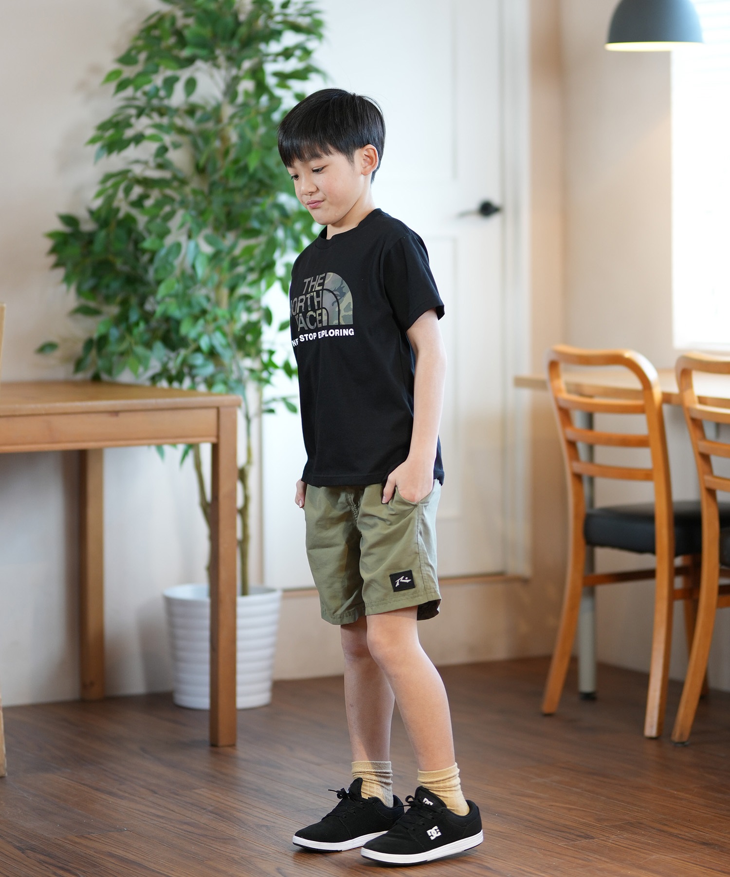 RUSTY ラスティー トランクス ショートパンツ 水着 キッズ ユーティリティショーツ 水陸両用 962405(KHA-130cm)
