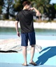 Reebok リーボック 水着 ラッシュガード 半袖 Tシャツ メンズ ワンポイント ロゴ 水陸両用 UVカット 420760C(WT-M)