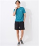 Reebok リーボック 水着 ラッシュガード 半袖 Tシャツ メンズ ワンポイント ロゴ 水陸両用 UVカット 420760C(WT-M)