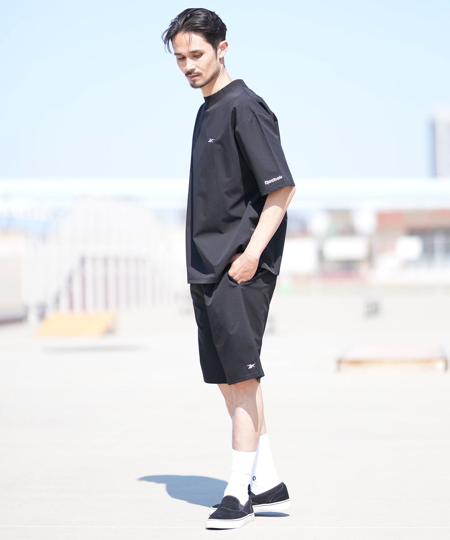 Reebok リーボック 水着 海パン トランクス ハーフパンツ メンズ 水陸