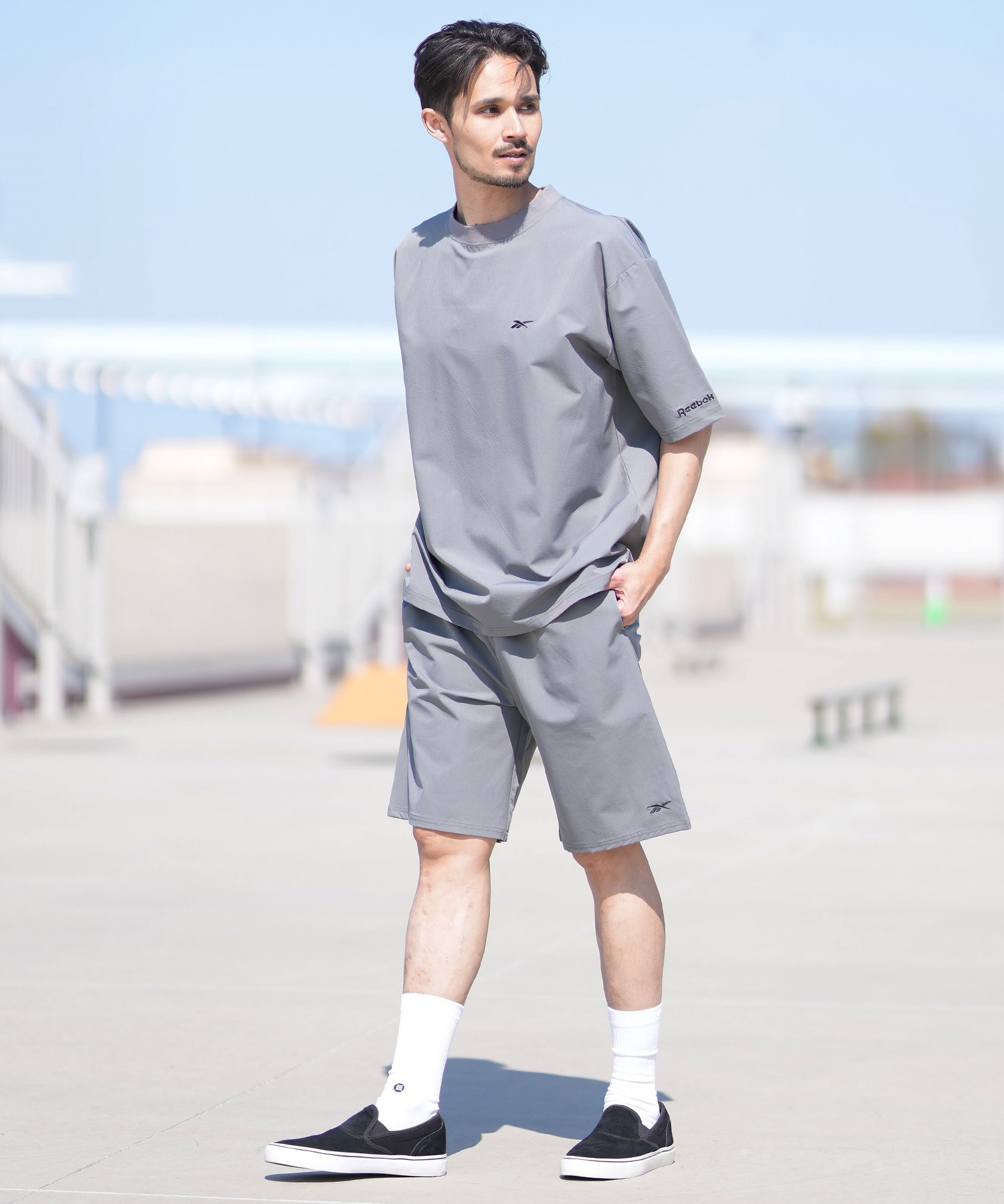 Reebok リーボック 水着 海パン トランクス ハーフパンツ メンズ 水陸