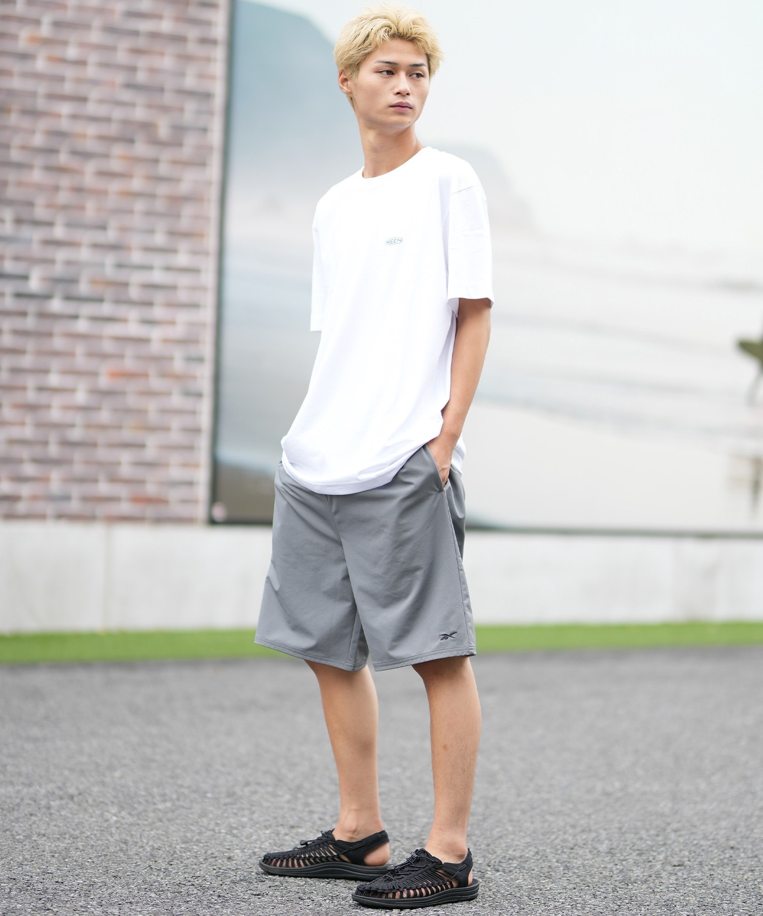 Reebok リーボック 水着 海パン トランクス ハーフパンツ メンズ 水陸