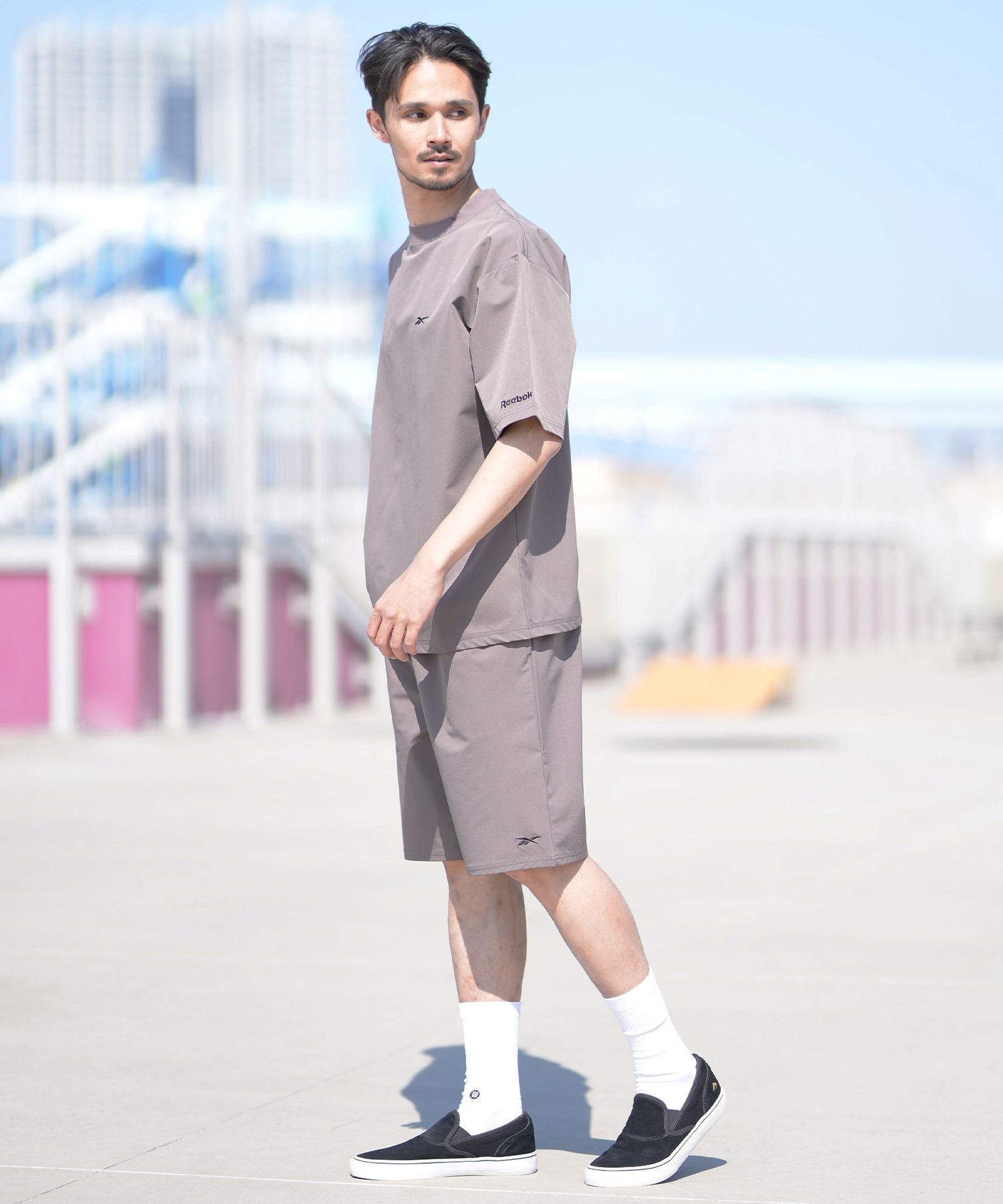 Reebok リーボック 水着 海パン トランクス ハーフパンツ メンズ 水陸