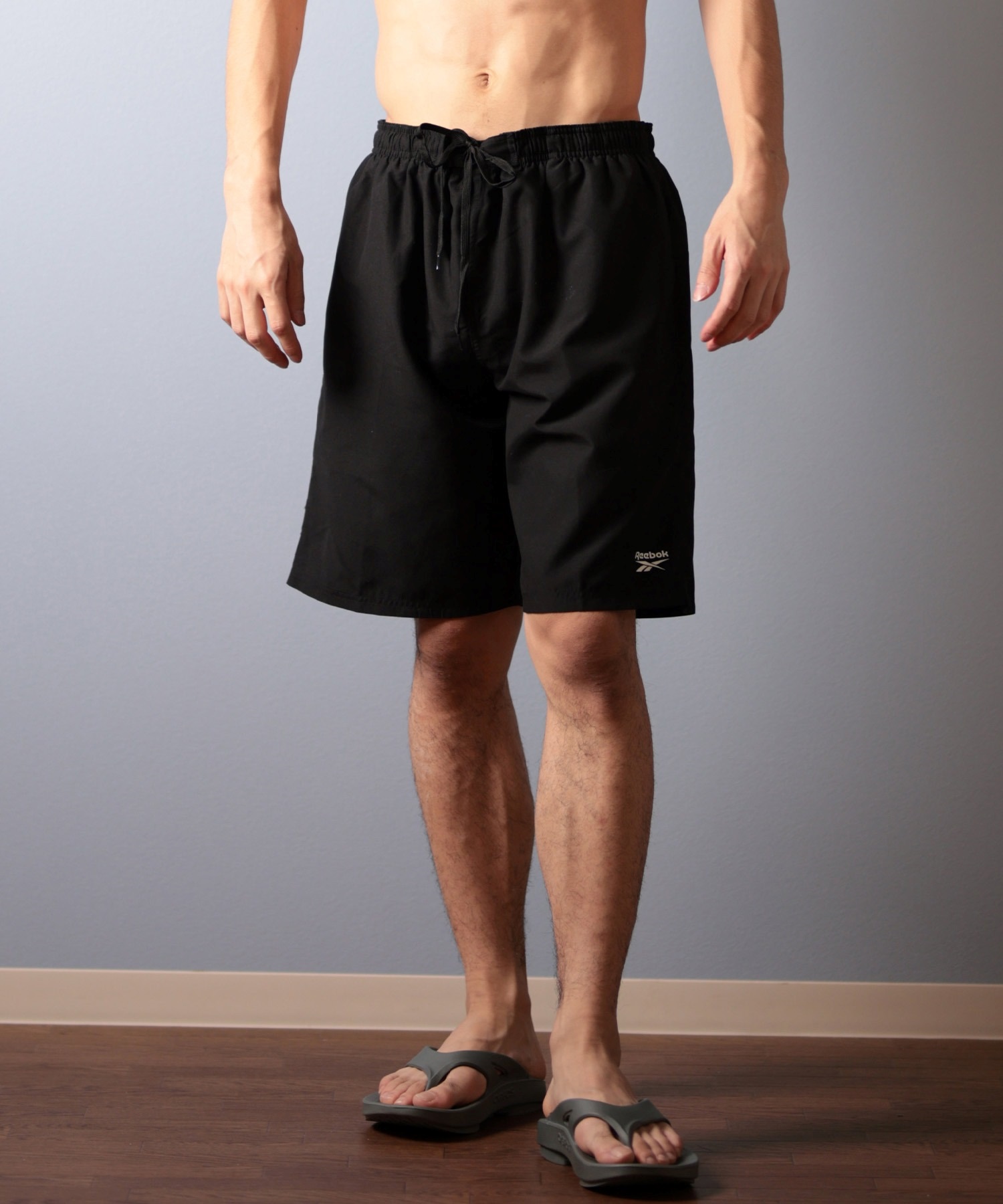 Reebok リーボック 水着 トランクス ボードショーツ メンズ ワンポイント ロゴ 水陸両用 Swimwear 420700C(OG-M)