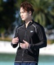 Reebok リーボック 水着 ラッシュガード 長袖 ジップアップ ハイネック メンズ UVカット 420781C(BK-M)