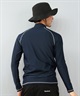 Reebok リーボック 水着 ラッシュガード 長袖 ジップアップ ハイネック メンズ UVカット 420781C(BK-M)