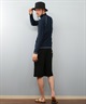 Reebok リーボック 水着 ラッシュガード 長袖 ジップアップ ハイネック メンズ UVカット 420781C(BK-M)
