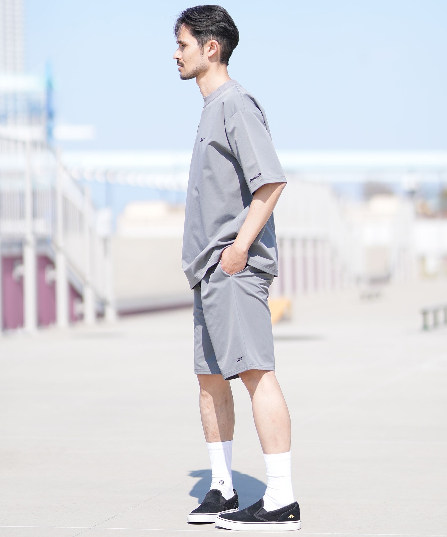 Reebok リーボック ラッシュガード 水陸両用 半袖 Tシャツ