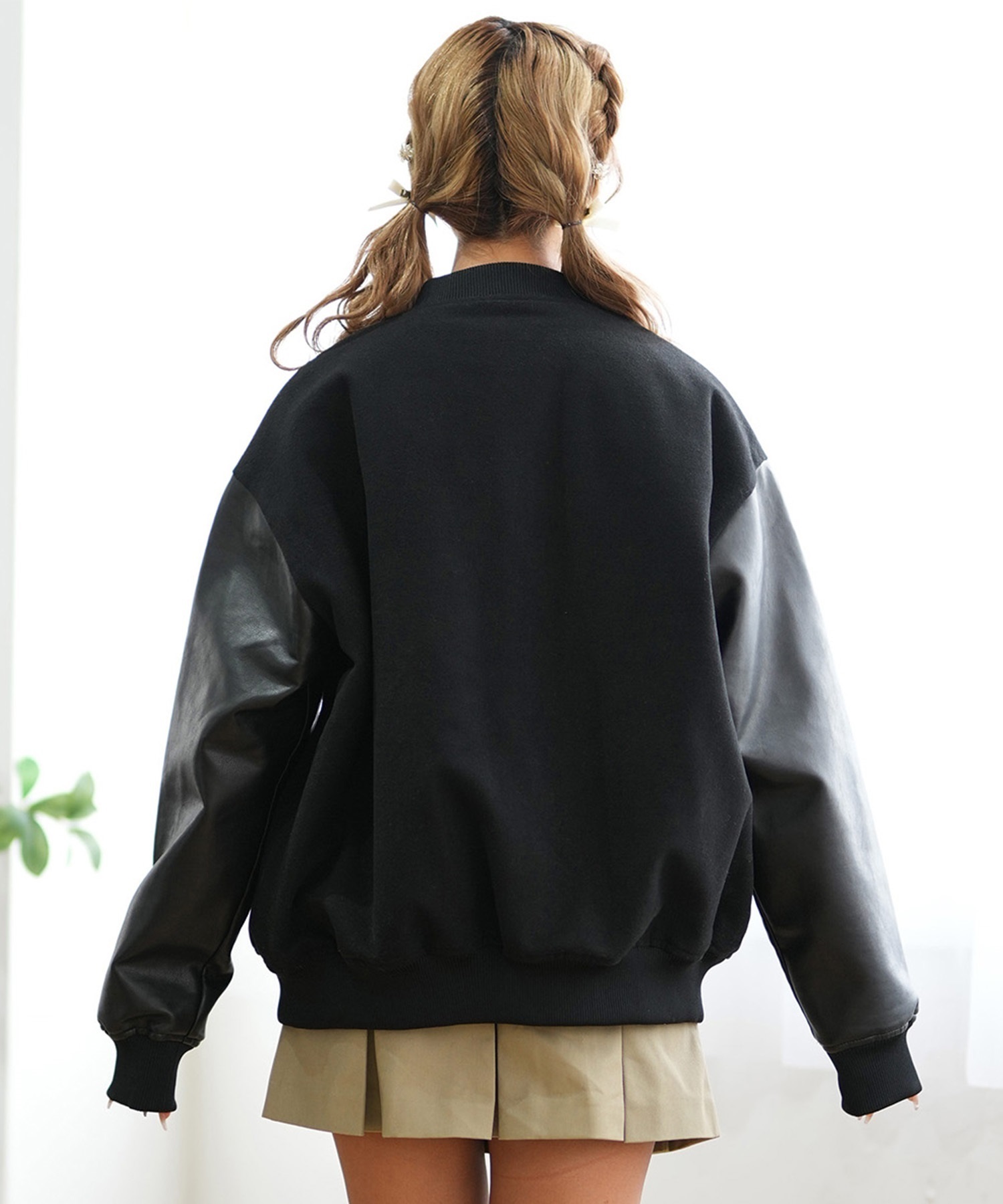 スタジャン レディースジャケット RIKKA FEMME リッカファム アウター スタジャン レディース バーシティ