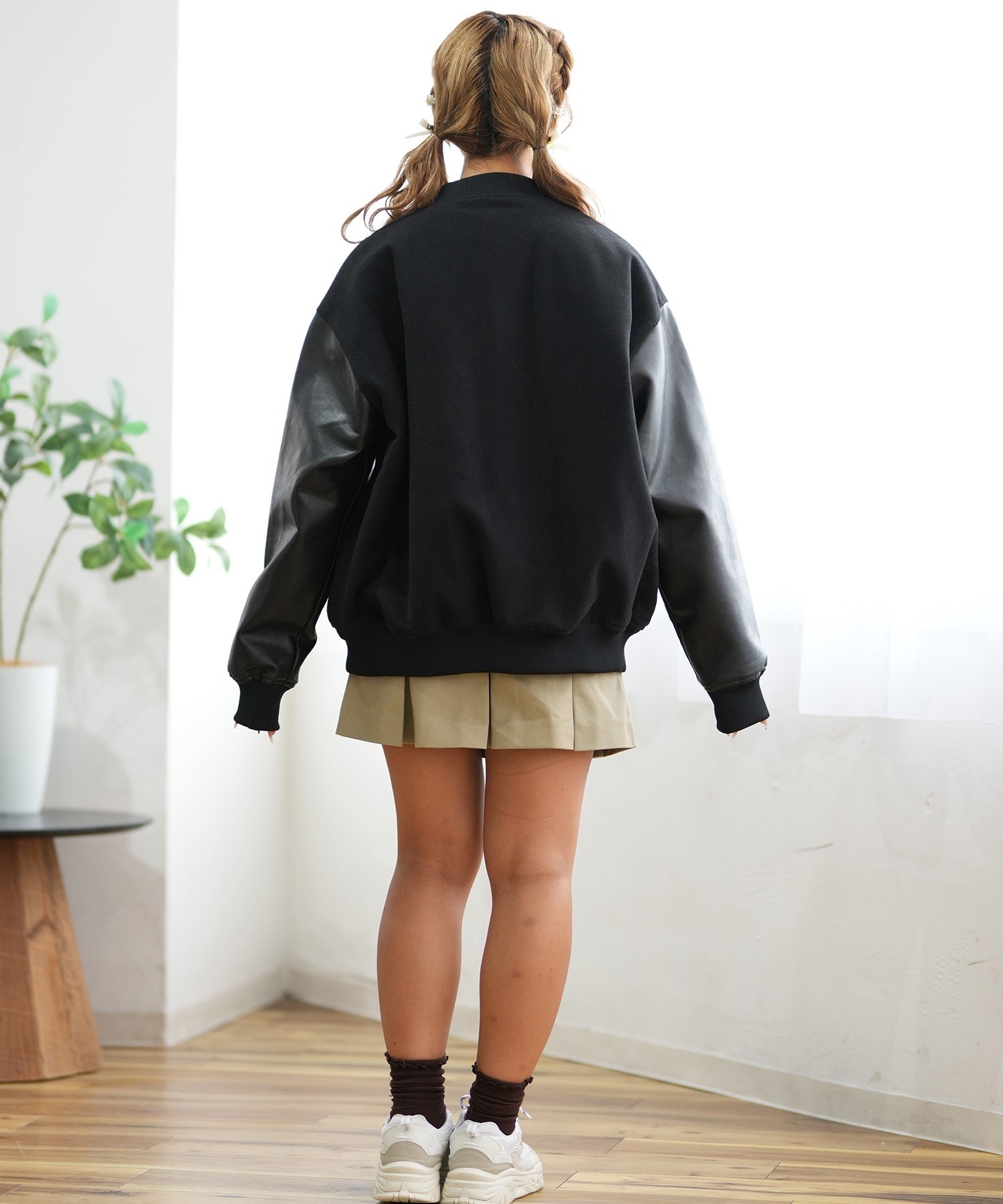 スタジャン レディースジャケット RIKKA FEMME リッカファム アウター スタジャン レディース バーシティ