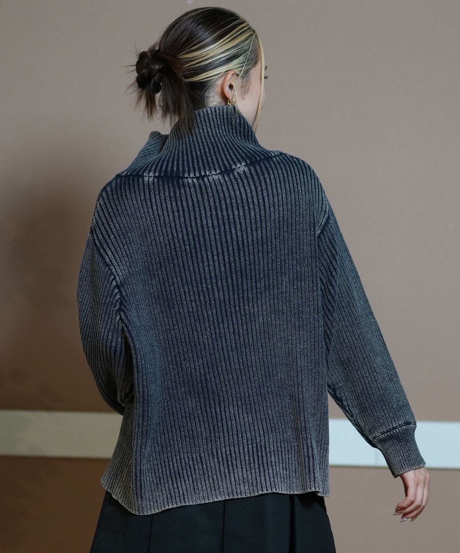 RIKKA FEMME リッカファム ハーフジップ ニット レディース RIKKA FEMME リッカファム ハーフジップ ニット レディース