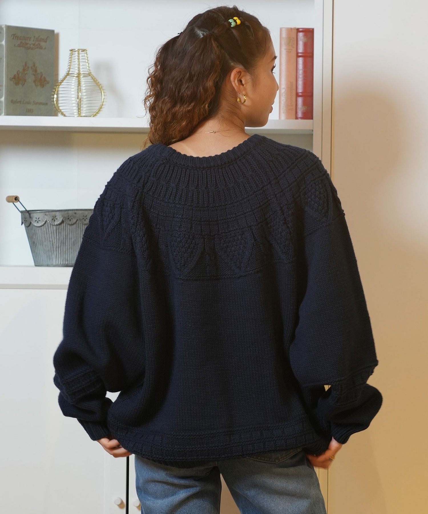 RIKKA FEMME リッカファム ニット レディース セーター ケーブルニット