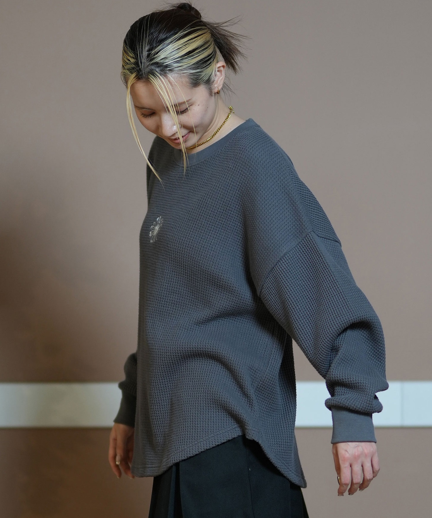 RIKKA FEMME リッカファム 長袖 Tシャツ レディース ロンT クルー