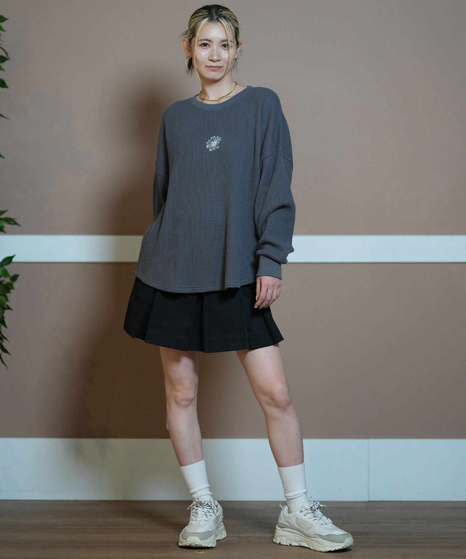RIKKA FEMME リッカファム 長袖 Tシャツ レディース ロンT クルー