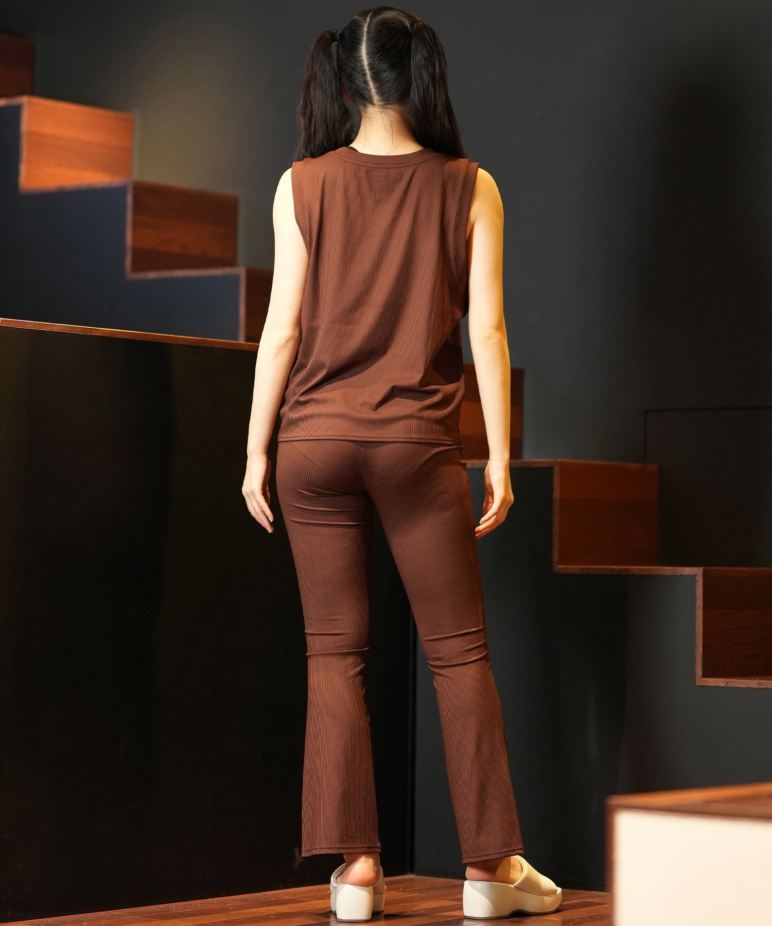 RIKKA FEMME リッカファム ラッシュガード レディース タンクトップ 水陸両用 ユーティリティ UVカット RN990 ムラサキスポーツ限定(BK-M)