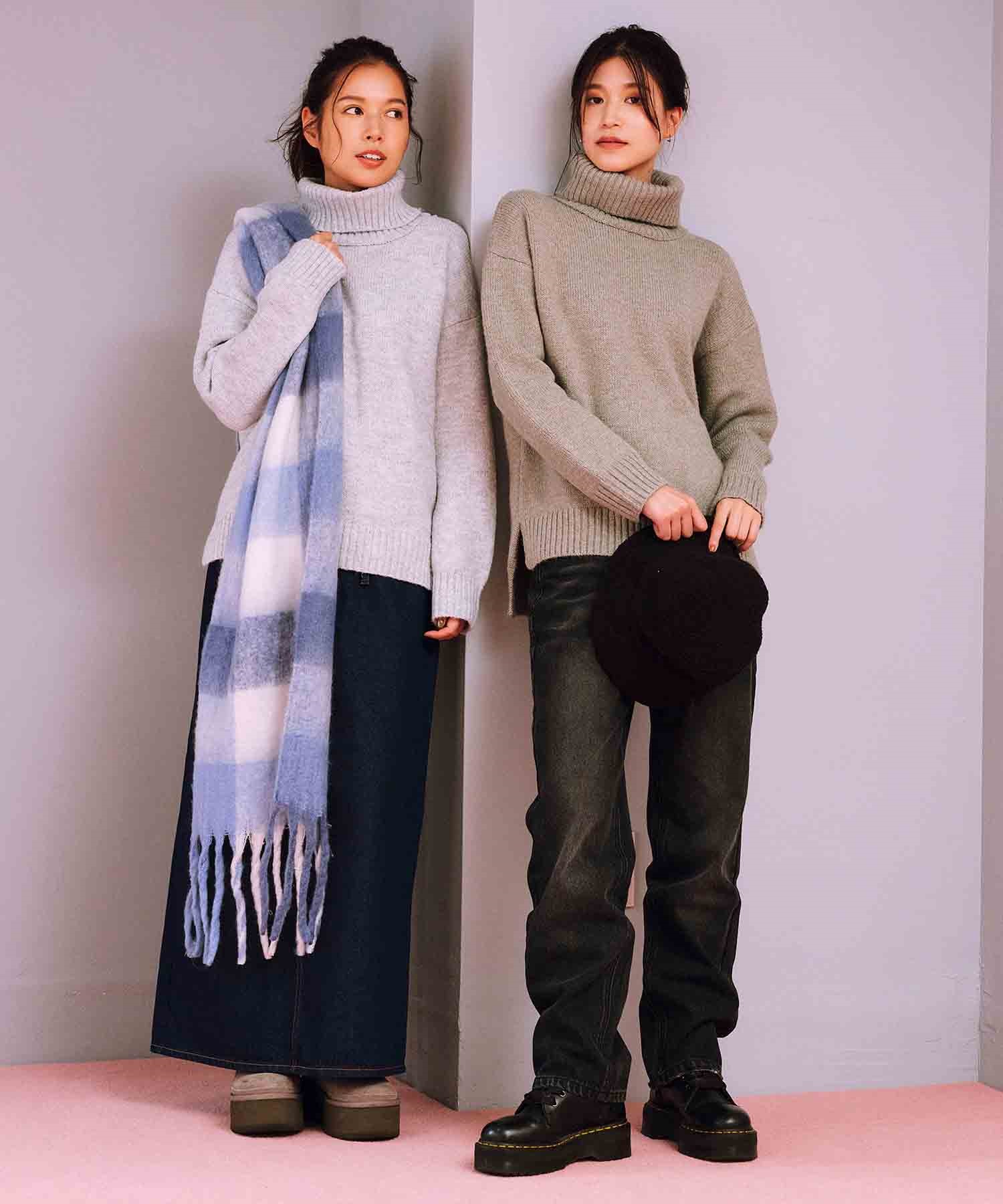 RIKKA FEMME/リッカファム フリンジマフラー RFAC24FW05