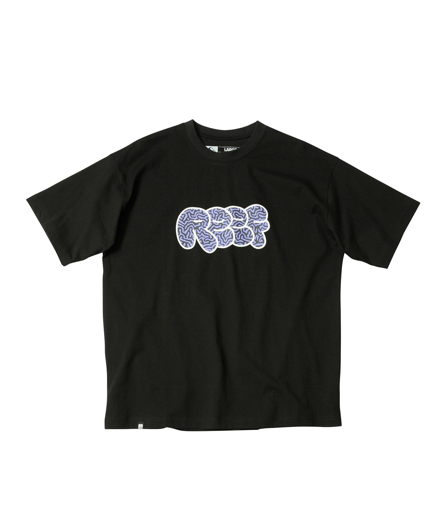アディアム 美品 22年 Coral Reef Tシャツ カットソー 半袖 黒 WOMAN/直営店限定》SHEER LAYERED PRINT T-SHIRT/シアー