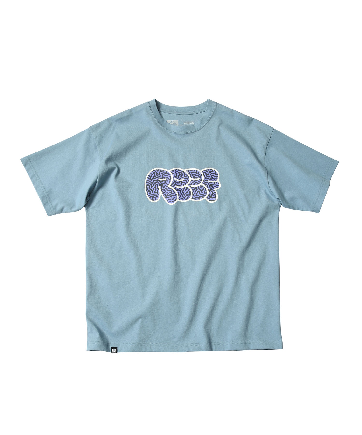 REEF リーフ 半袖 Tシャツ メンズ フロントロゴ RFTEM-M02 ムラサキ