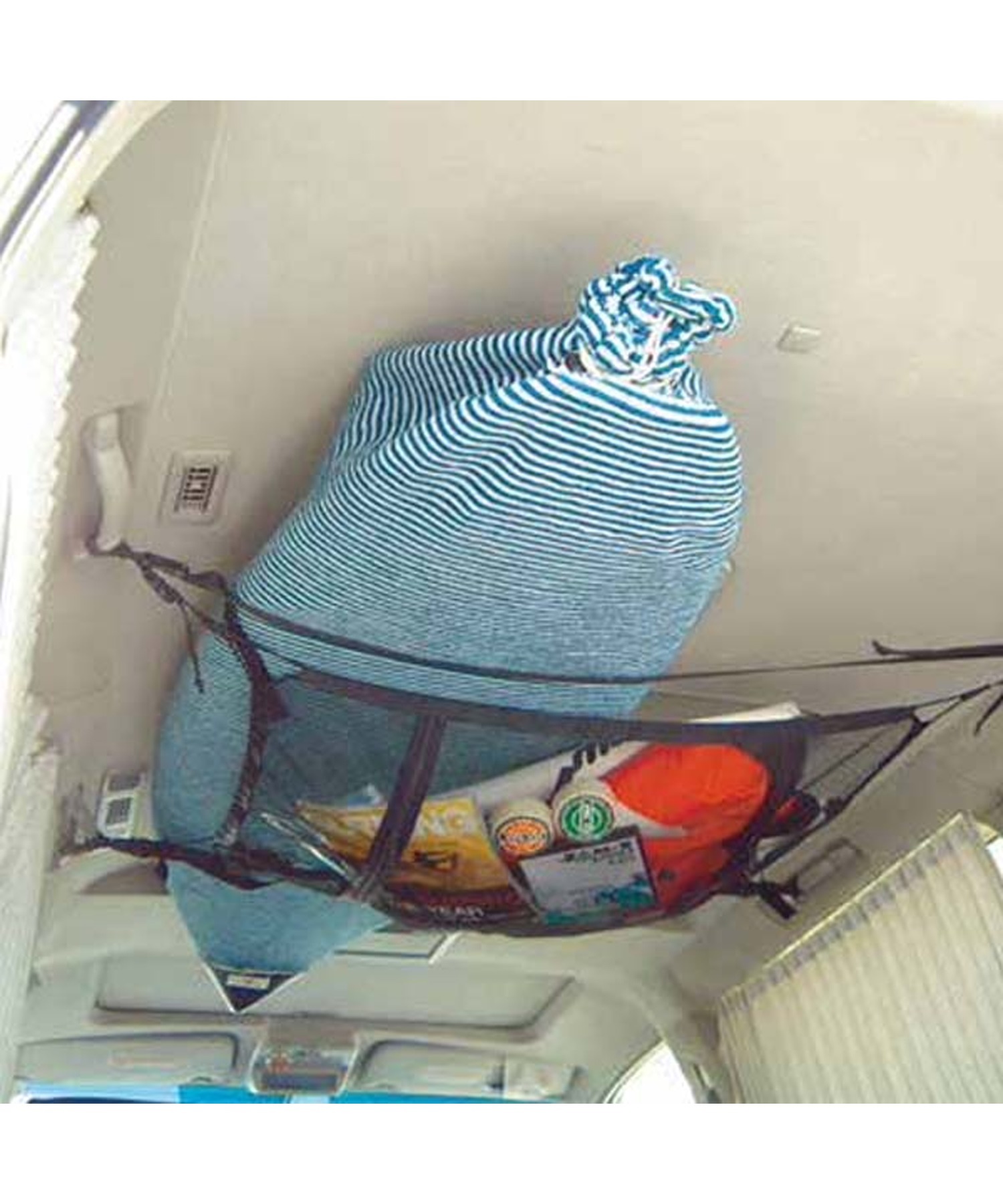 LEG レッグ 車内のネットとベルト アウトドア 収納 便利 ムラサキ