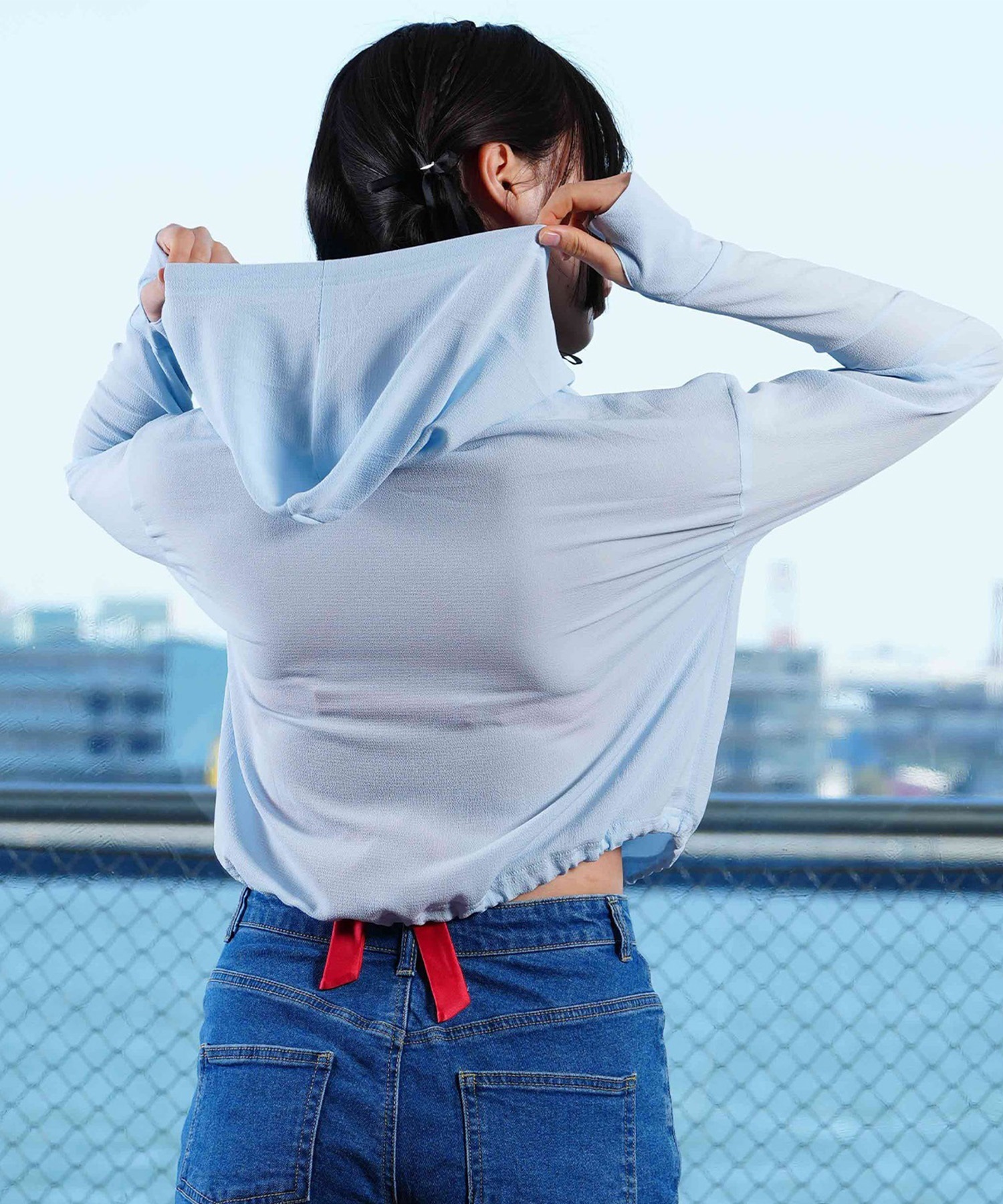LAETITIA レリッタ 水着 ラッシュガード ジップアップ パーカー