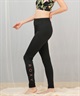 ROXY ロキシー レギンス レディース ラッシュガード フィットネス ロゴ ワンポイント 水着 水陸両用 UVカット RLY245044(BLK-S)