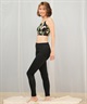 ROXY ロキシー レギンス レディース ラッシュガード フィットネス ロゴ ワンポイント 水着 水陸両用 UVカット RLY245044(BLK-S)