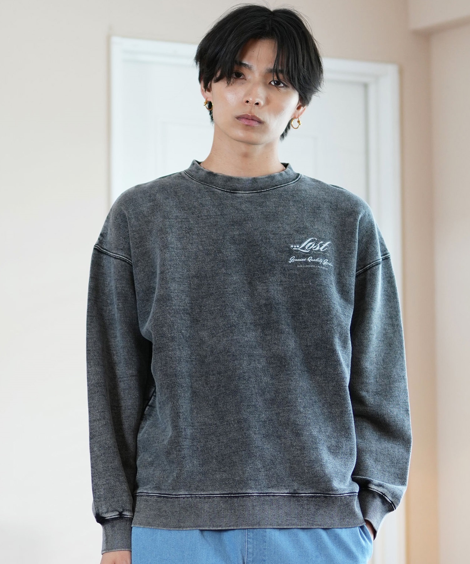 LOST ロスト トレーナー クルーネック メンズ スウェット バック