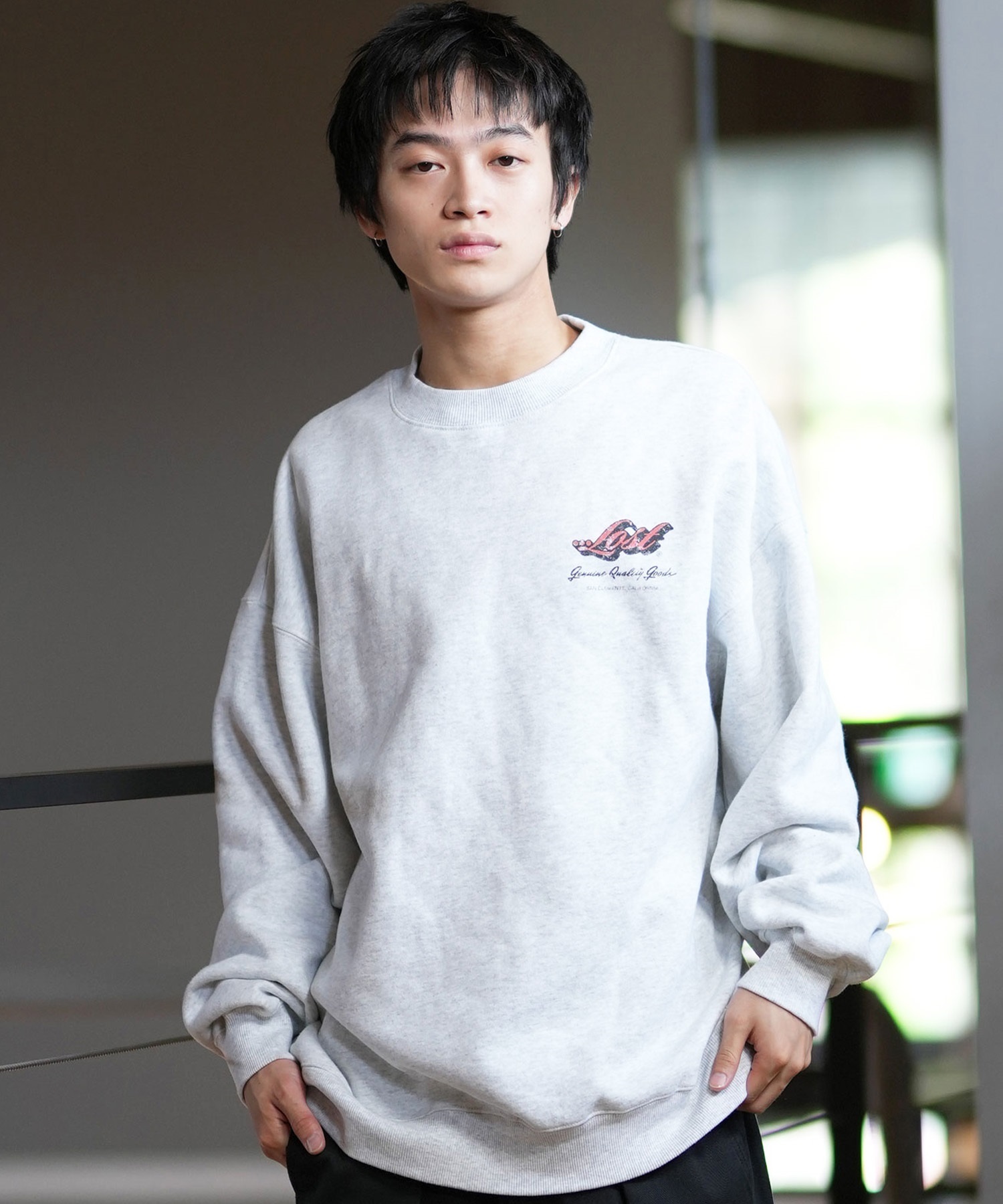 LOST ロスト トレーナー クルーネック メンズ スウェット バック