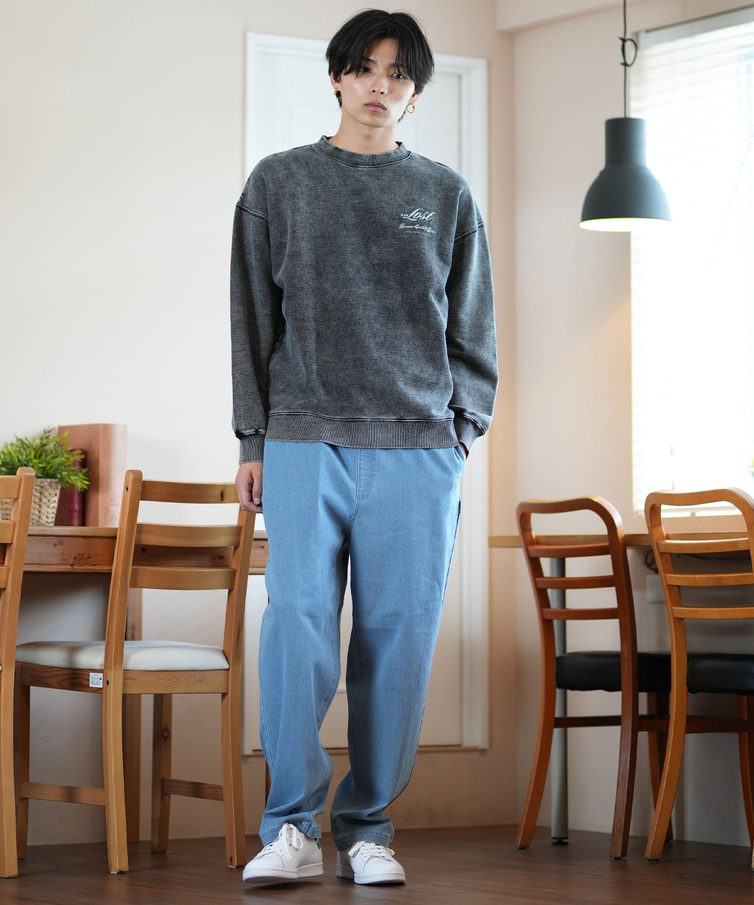 LOST ロスト トレーナー クルーネック メンズ スウェット バック