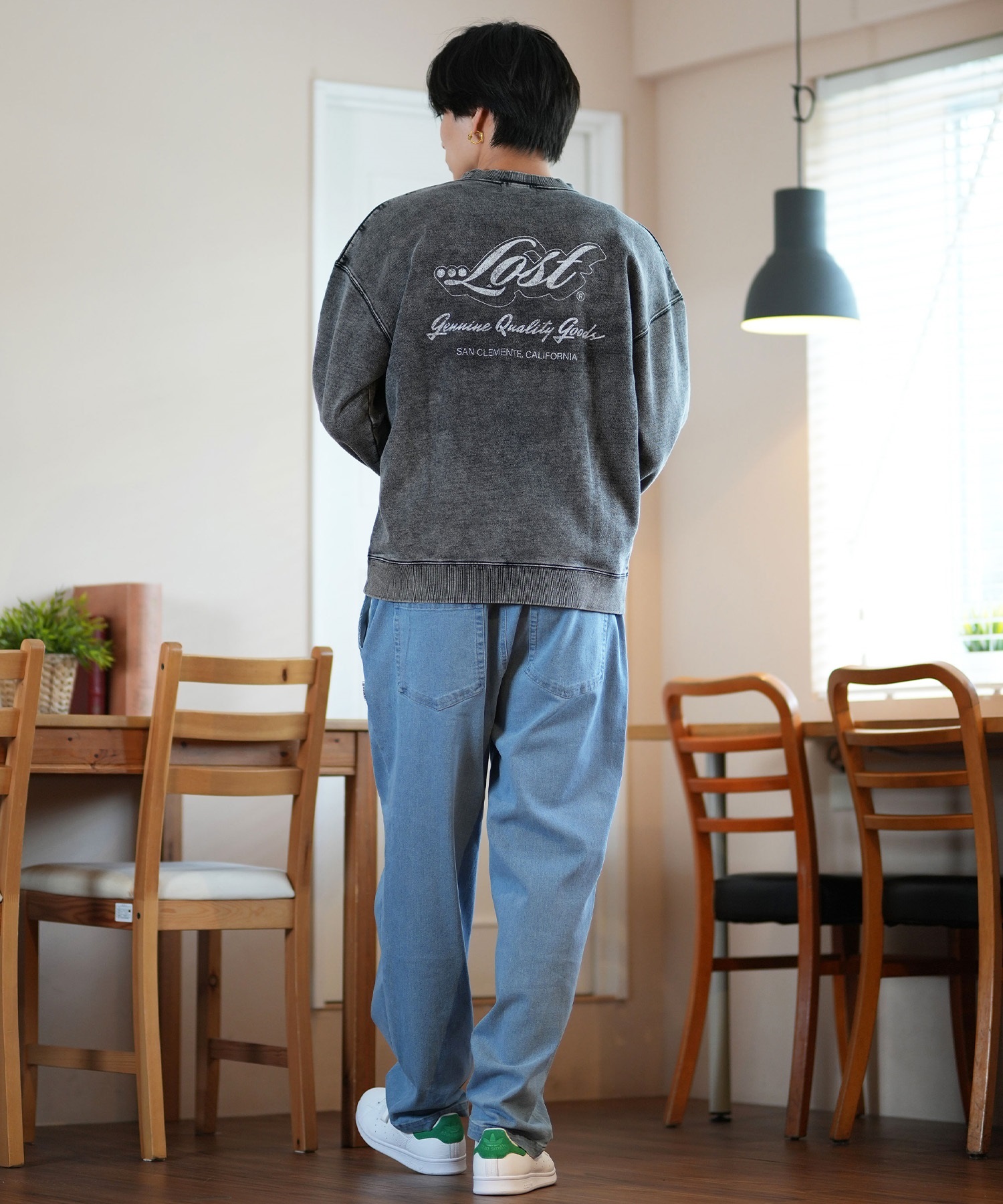 LOST ロスト トレーナー クルーネック メンズ スウェット バック