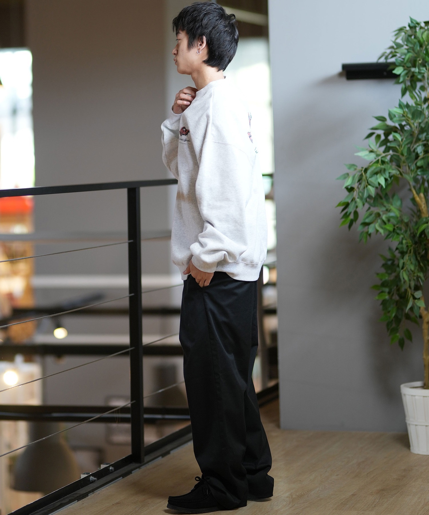 LOST ロスト トレーナー クルーネック メンズ スウェット バック