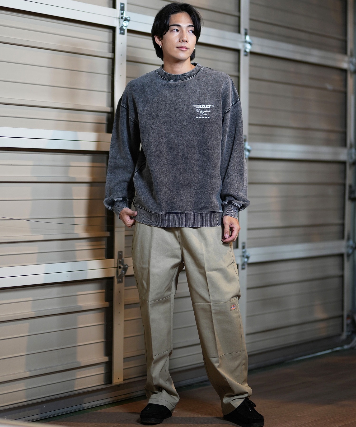 LOST ロスト トレーナー クルーネック メンズ スウェット バック