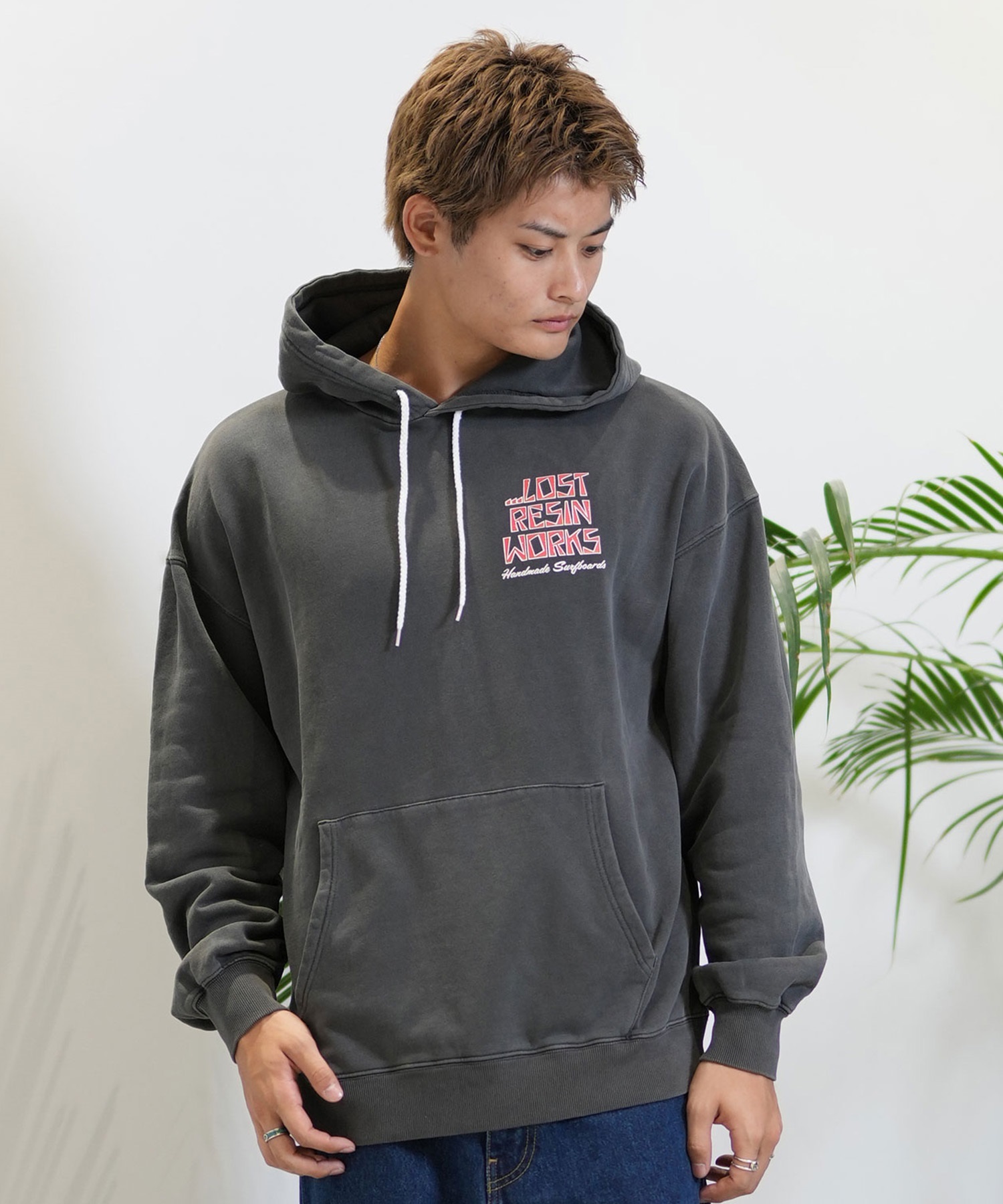 LOST ロスト パーカー プルオーバー メンズ バックプリント 裏起毛