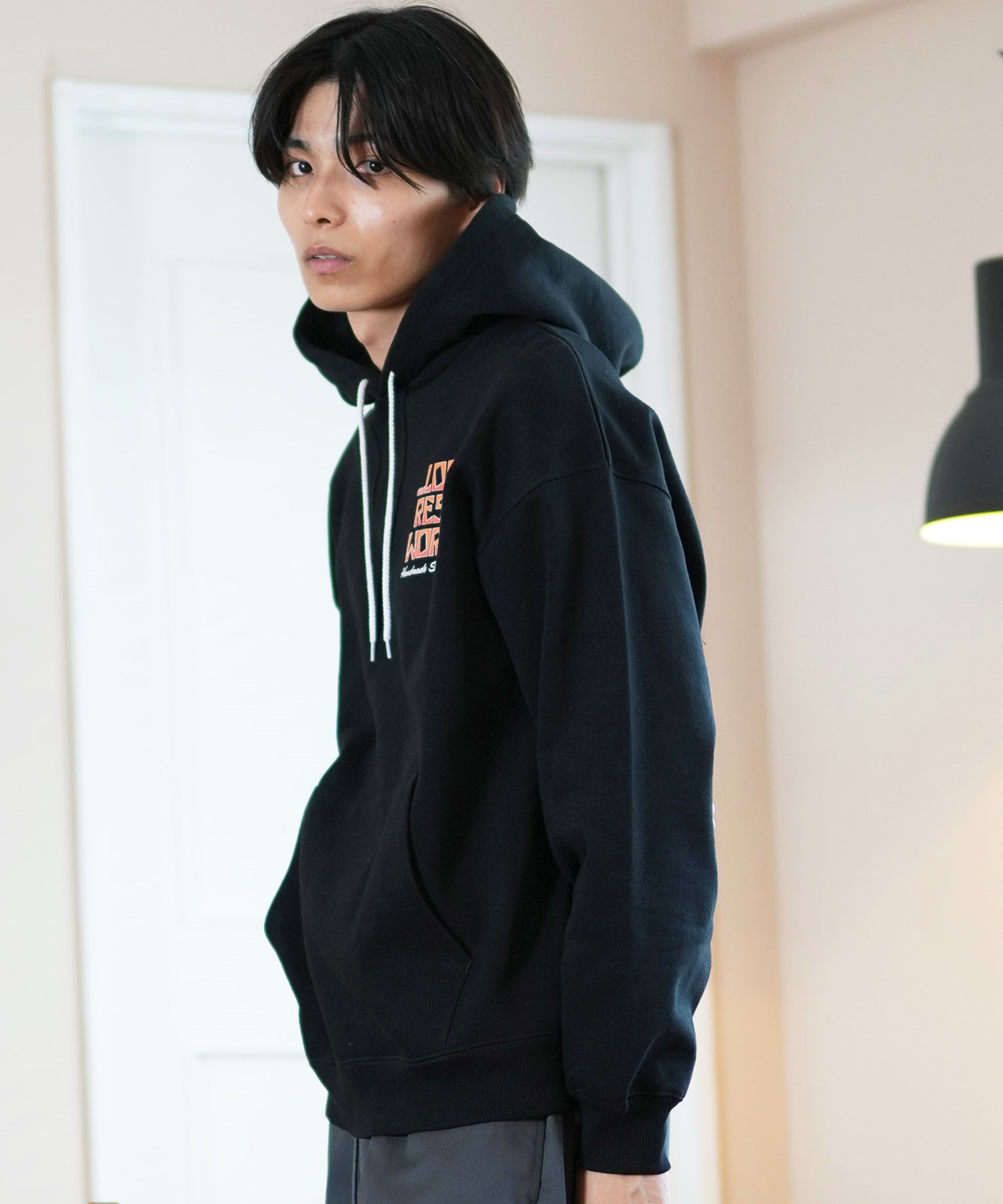 LOST ロスト パーカー プルオーバー メンズ バックプリント 裏起毛