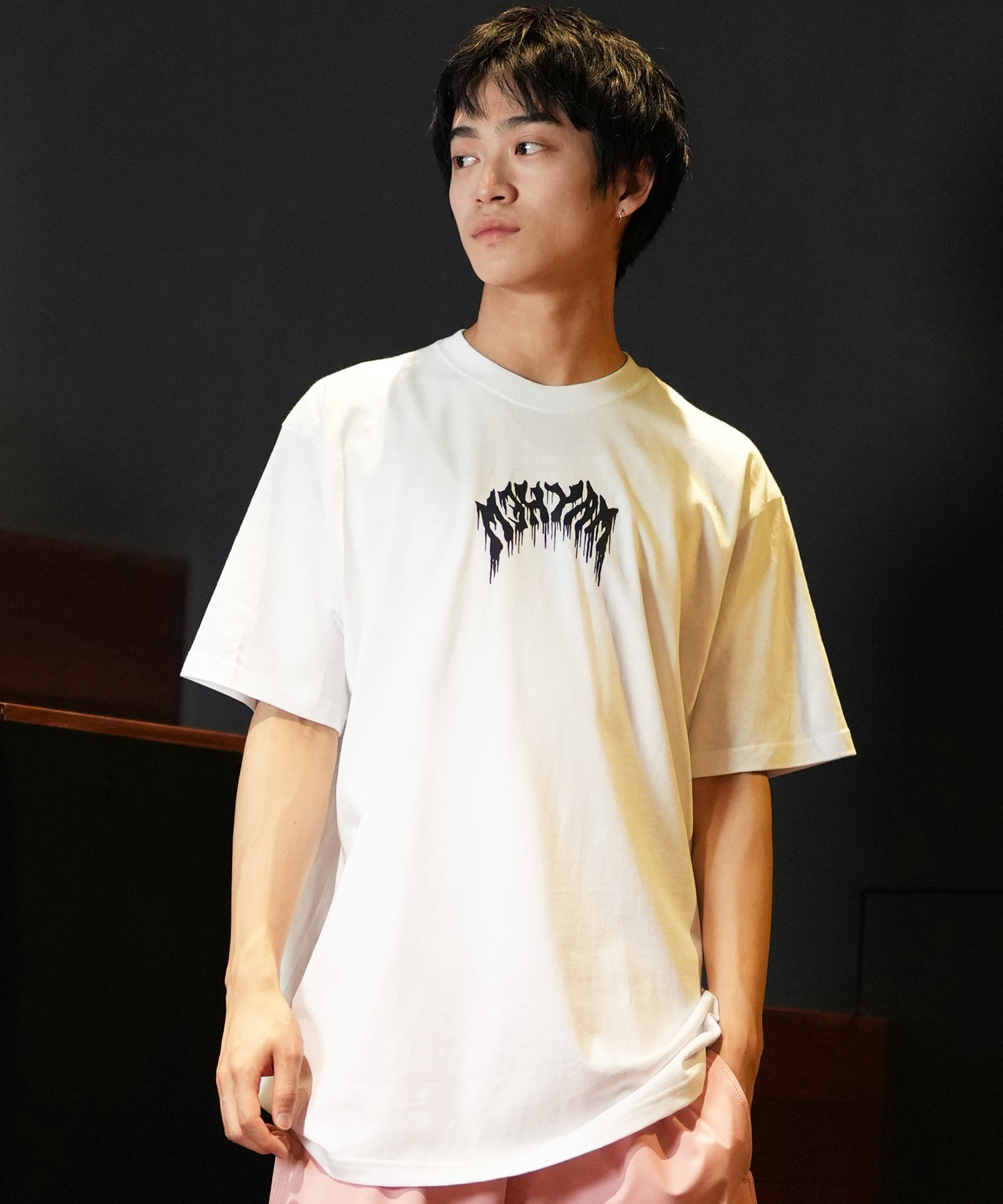 LOST ロスト 半袖 Tシャツ メンズ フロントプリント バック