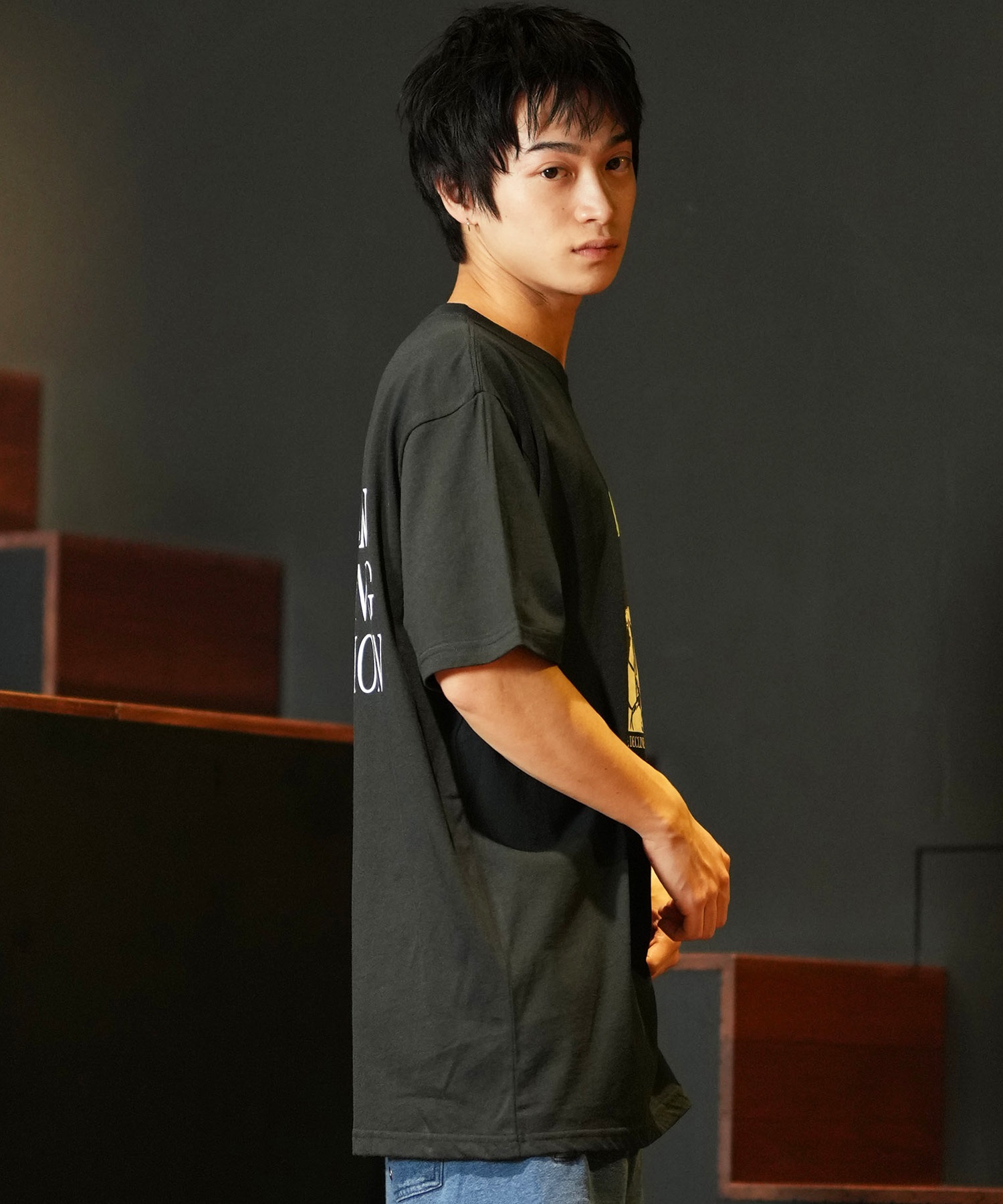 LOST ロスト 半袖 Tシャツ メンズ フロントプリント バックプリント