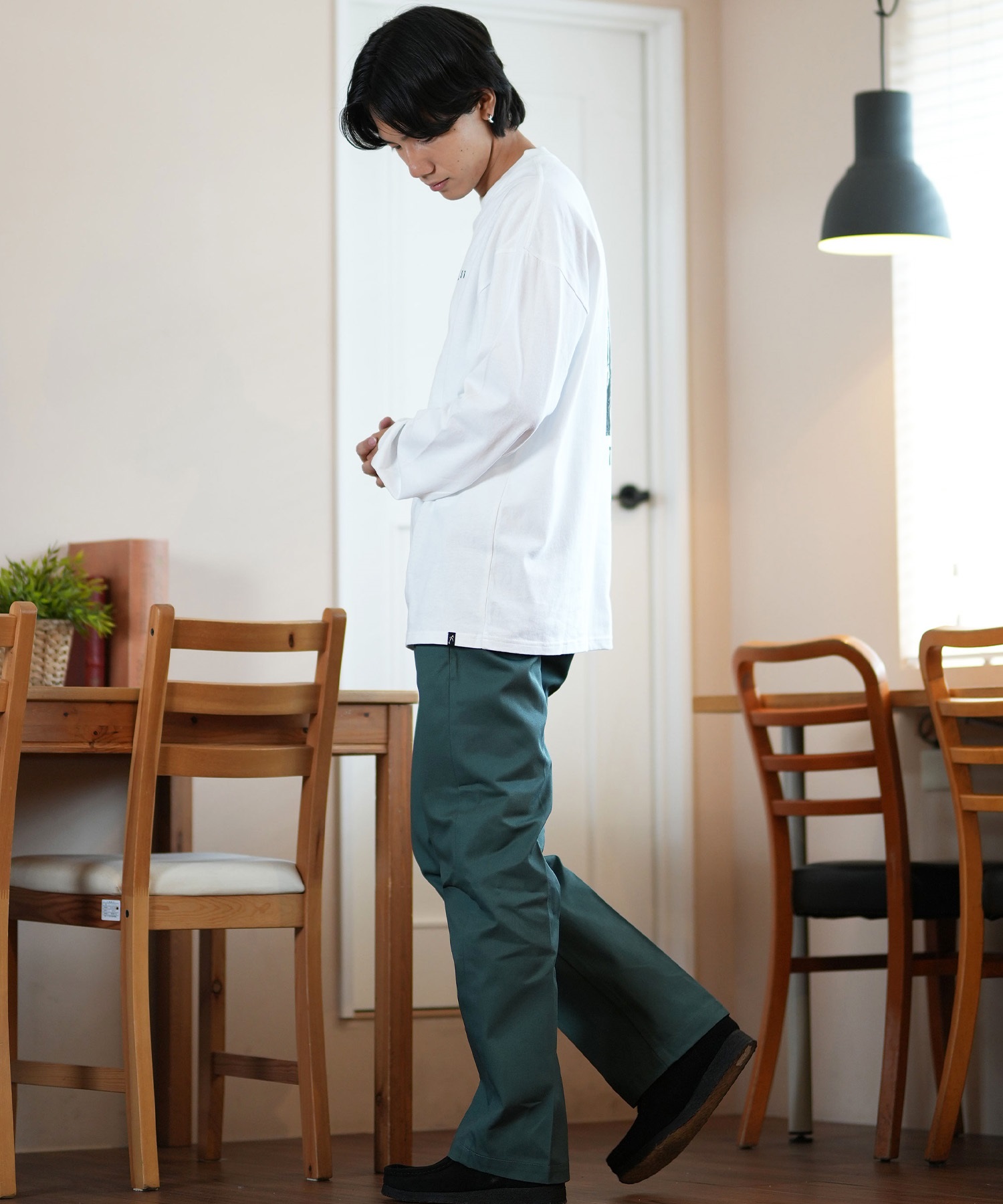 LOST ロスト 長袖 Tシャツ メンズ ロンT バックプリント DRAINED