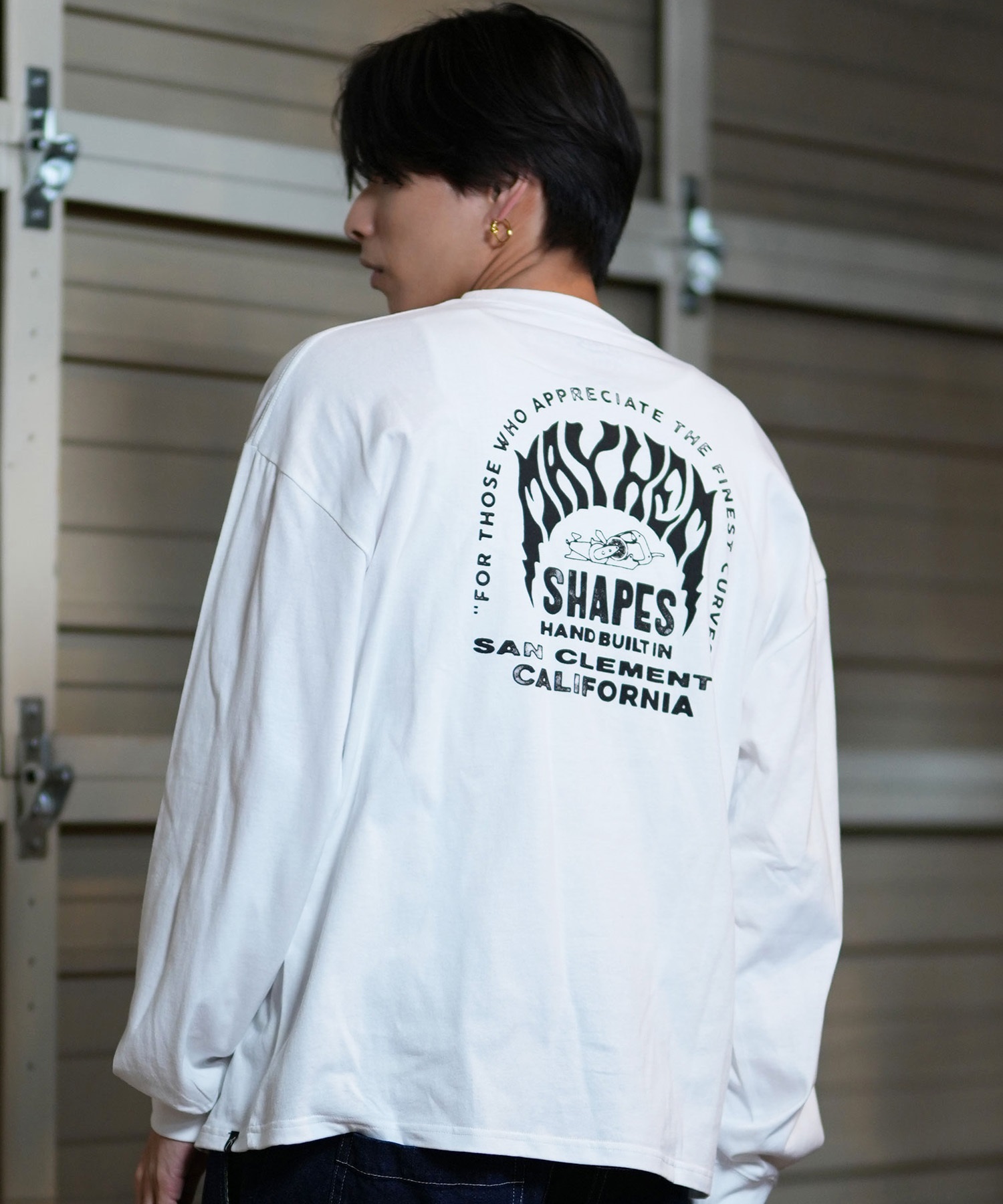 LOST ロスト 長袖 Tシャツ メンズ ロンT バックプリント DRAINED