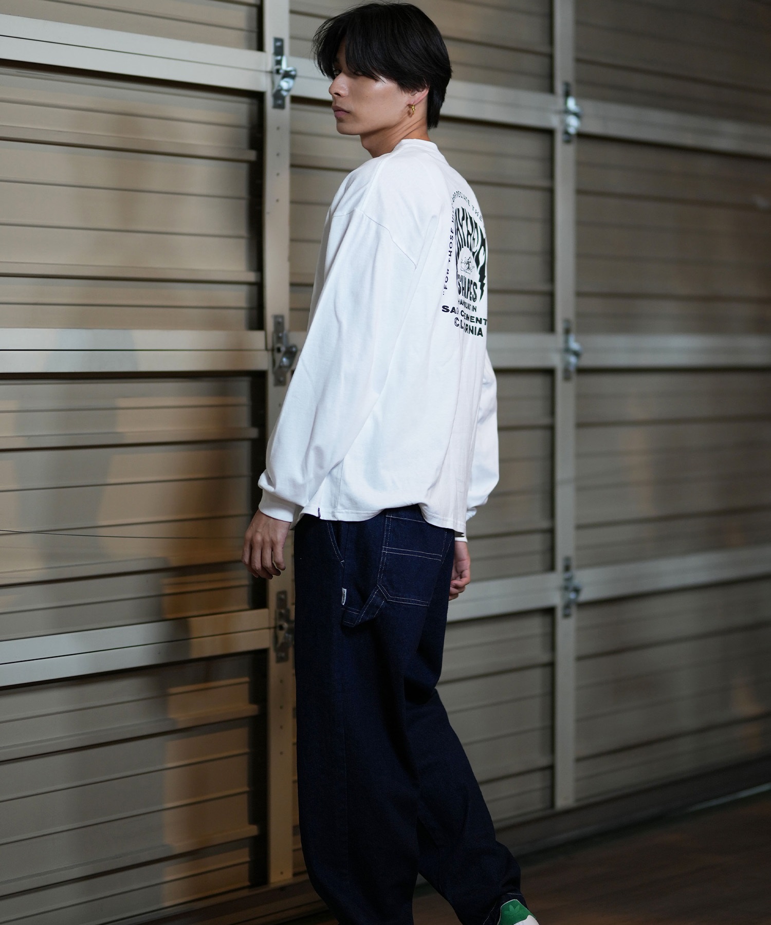 LOST ロスト 長袖 Tシャツ メンズ ロンT バックプリント DRAINED