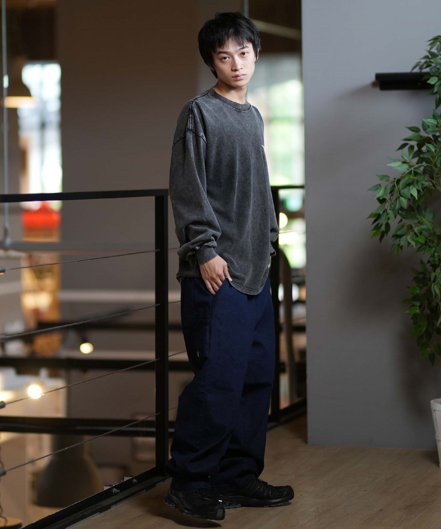 lost ロスト 長袖 Tシャツ メンズ ロンT バックプリント オーバー