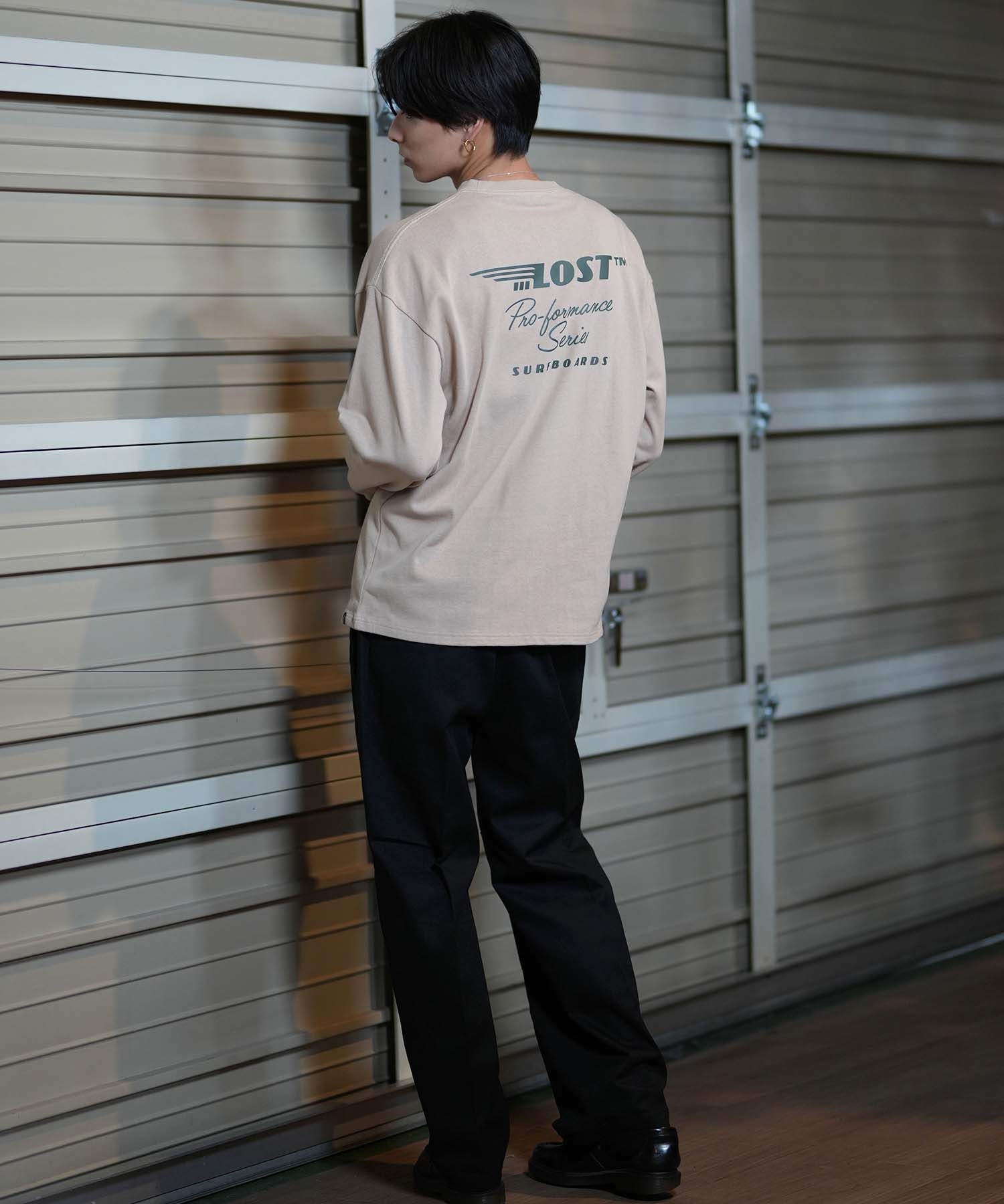 LOSTAGE ロンT XL LOST ロスト 長袖 Tシャツ メンズ ロンT バックプリント DRAINED