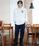 lost ロスト 長袖 Tシャツ メンズ ロンT ヘビーウェイト バックプリント ムラサキスポーツ限定 L24F2201(PIGBK-M)
