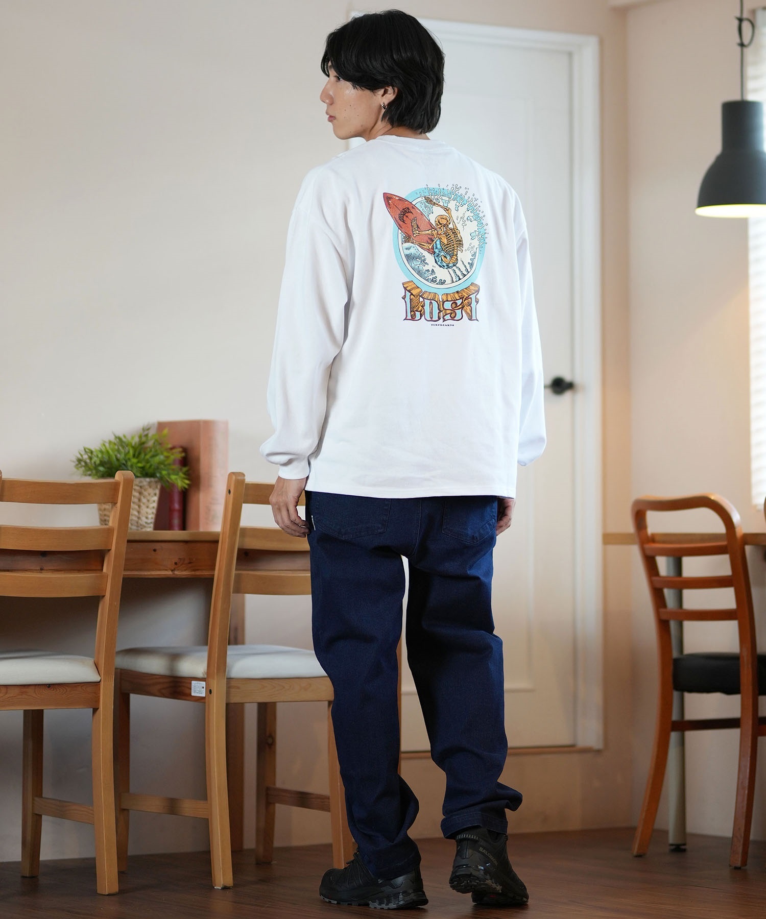 lost ロスト 長袖 Tシャツ メンズ ロンT ヘビーウェイト バック