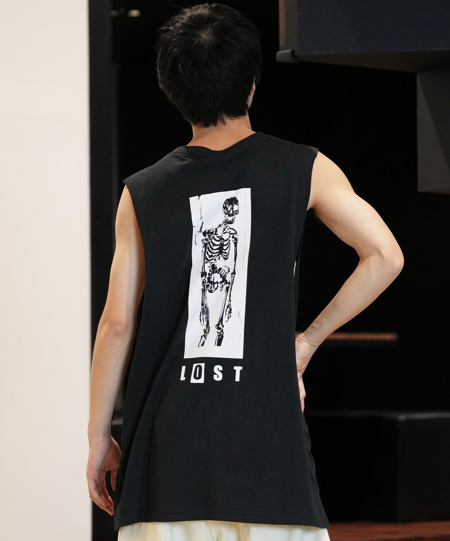 LOST ロスト タンクトップ メンズ フロントプリント バックプリント