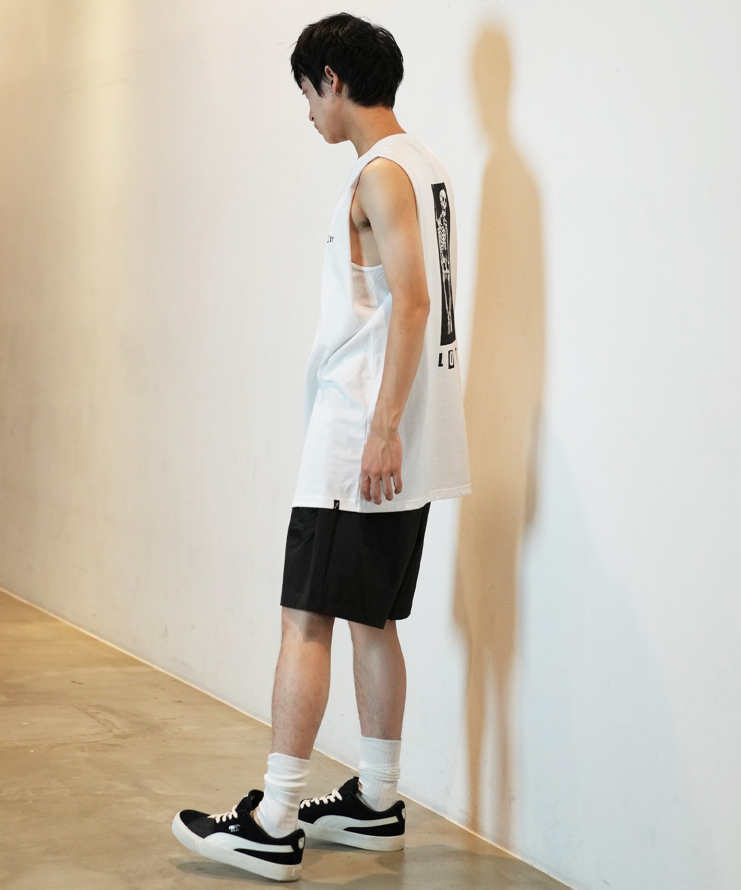 LOST ロスト タンクトップ メンズ フロントプリント バックプリント