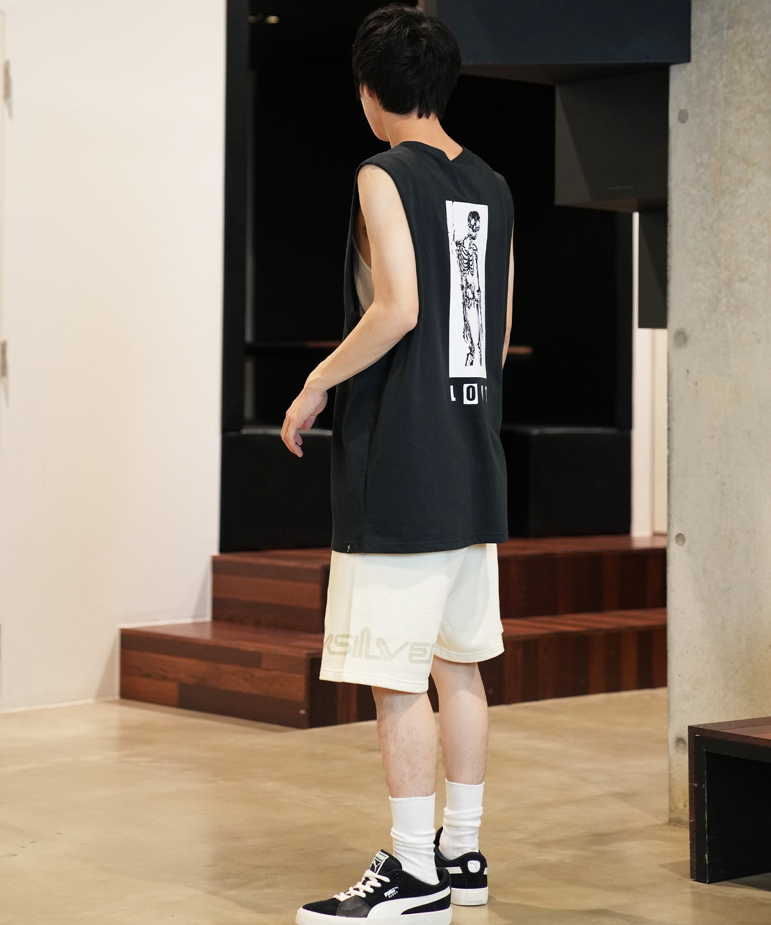 LOST ロスト タンクトップ メンズ フロントプリント バックプリント