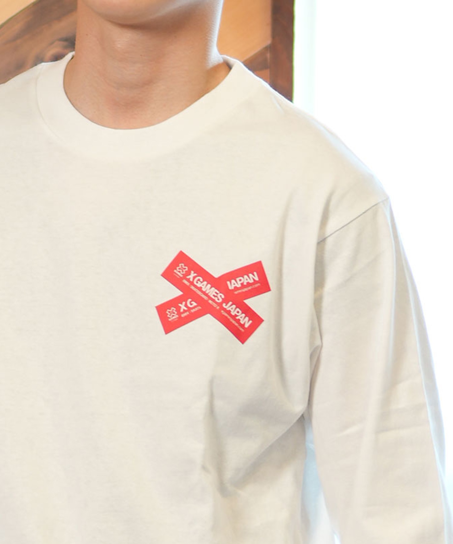 X-GAMES エックスゲームズ メンズ 長袖 Tシャツ ロンTee ユニ