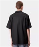 Carhartt WIP カーハート ダブリューアイピー 半袖 シャツ メンズ ワンポイント ロゴ シンプル S/S DELRAY SHIRT I031465(BLACK-M)