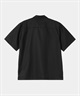 Carhartt WIP カーハート ダブリューアイピー 半袖 シャツ メンズ ワンポイント ロゴ シンプル S/S DELRAY SHIRT I031465(BLACK-M)