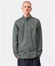 Carhartt WIP カーハートダブリューアイピー 長袖 シャツ メンズ ロングスリーブ マディソンシャツ I023339(WT/BK-S)